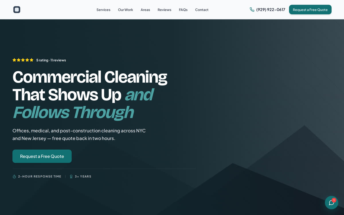 The Thoughtful Cleaner website homepage.
